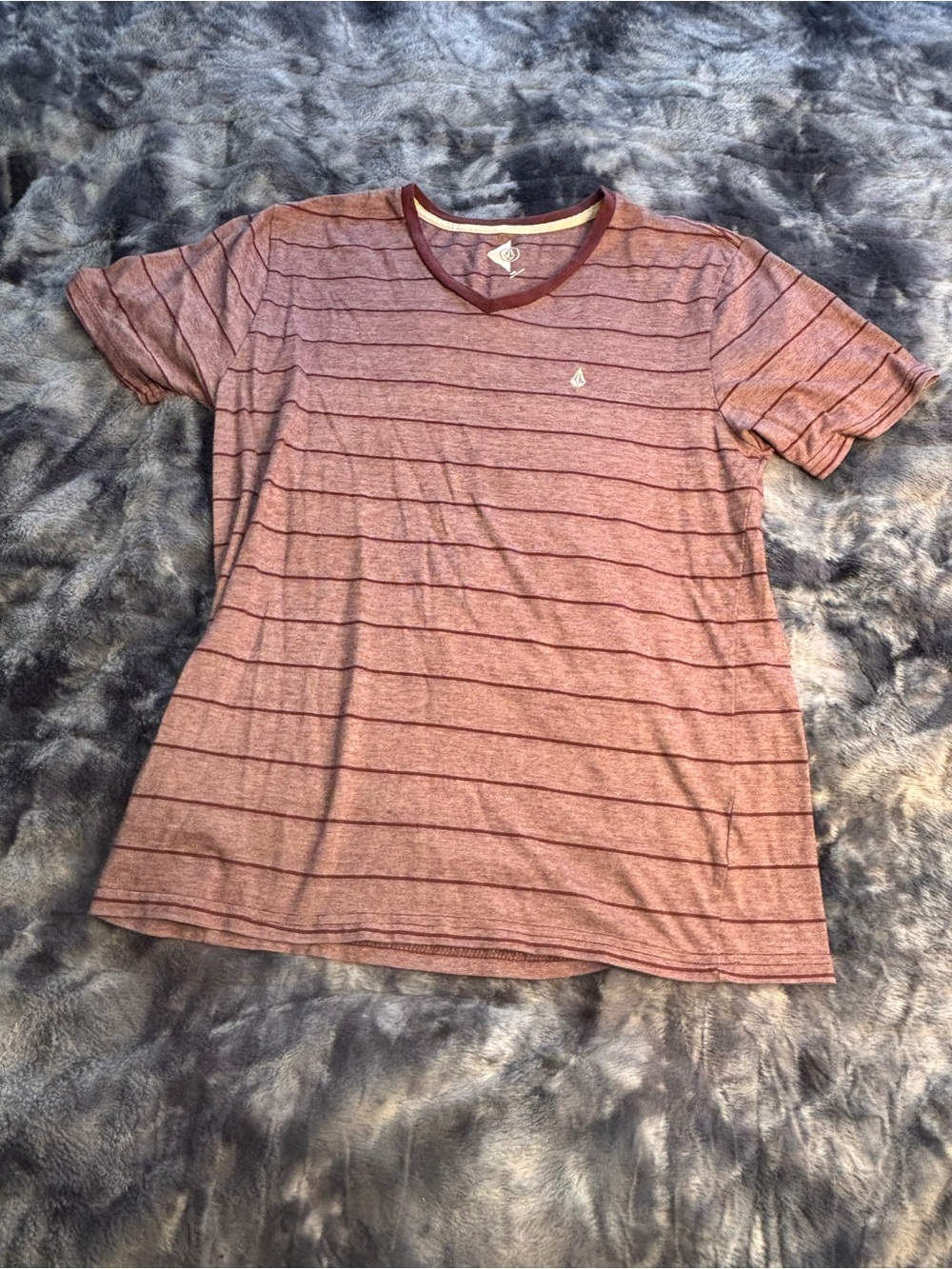 Volcom purple Striped Tee